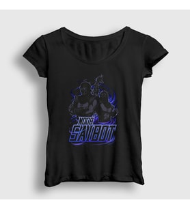Presmono Kadın Siyah Noob Saibot Mortal Kombat T-Shirt 147323tt