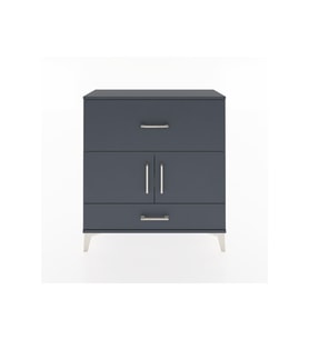 Arges Şifonyer 2 Raflı 2 Çekmeceli 2 Kapaklı 88x30x96 Antrasit-Antrasit