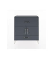 Arges Şifonyer 2 Raflı 2 Çekmeceli 2 Kapaklı 88x30x96 Antrasit-Antrasit