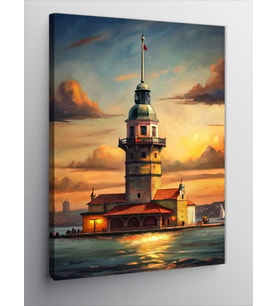 Kanvas Tablo İstanbul Galata Kulesi