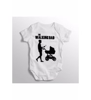 The Walking Dad Yazılı Baskılı Bebek Zıbını