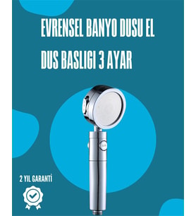 Northcity Su Tasarruflu ve Kolay Kurulumlu El Duş Başlığı – Yüksek Performanslı 3 Modlu Duş Sistemi