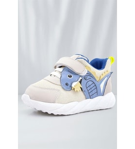 Rakerplus Barefoot Krem Dinazorlu Cırtlı Lastikli Çocuk Spor Ayakkabı