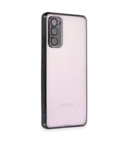 Samsung Galaxy S20 Fe Kılıf Kamera Korumalı Lensli Silikon - Siyah
