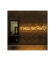 I WILL CUT YOU Yazılı Neon Tabela