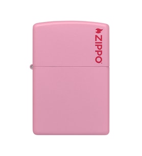 Zippo Çakmak Pink Matte Pembe Logo 238ZL-000005