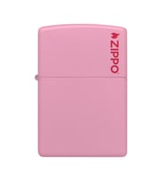 Zippo Çakmak Pink Matte Pembe Logo 238ZL-000005