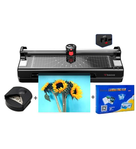 Baove OCW380 A3 Laminasyon Makinesi ve Kağıt Kesme Makinesi +10 Pvc Film
