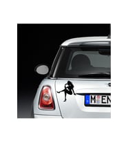 Oto Sticker Siyah 20 Cm