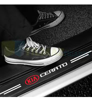 Kia Cerato Logo Karbon Kapı Eşiği Koruma Araba Etiket Oto Sticker Yapıştırma 4 Parça