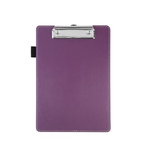 Sekreterlik,A5 Küçük Boy,Kapaksız,A5 Clipboard Vegan Suni Deri,17,5x24,5 cm.,Lila/Mor (Lila - Mor)