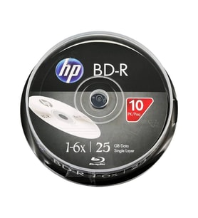 HP Blu-Ray BD-R 6X 25GB 10Lu Cake Box - BRE00071-3
