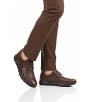 Ayakmod Premium Kahve Hakiki Deri Anatomik Erkek Casual Ayakkabı 506 M