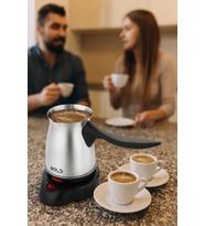 Bold Elektrikli Türk Kahve Pişirme Makinesi Inox Paslanmaz Çelik Cezve (5365)
