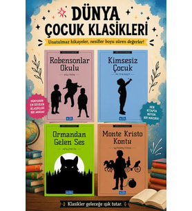 4 Kitaplı Dünya Çocuk Klasikleri Seti - 4. 5. 6. 7. ve 8. Sınıflar İçin Öğretmen Tavsiyeli Okumayı Sevdiren-12