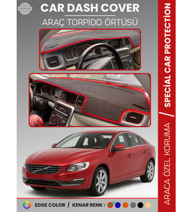 VOLVO S60 (2011-2017) Torpido Örtüsü Ön Göğüs Koruma Torpido Koruma Tam Uyum Araca Özel UV Koruma
