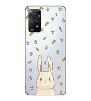 Redmi Note 12 Pro 4G Uyumlu Tatlı Tavşan Tasarımlı Şeffaf Telefon Kılıfı