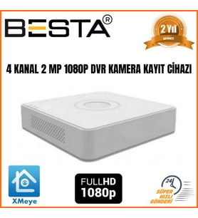 MCG  4 KANAL 2 MP 1080N DVR Kamera Kayıt Cihazı KD-244