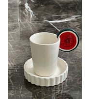 Karpuz kulp Seramik Elyapımı Fincan (Karışık)