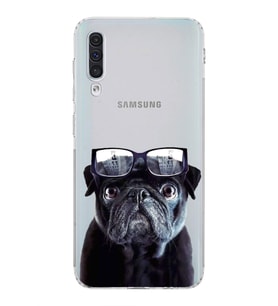 PrintiFy Samsung Galaxy A30S ile Uyumlu Köpek 3 Kamera Korumalı Şeffaf Kılıf