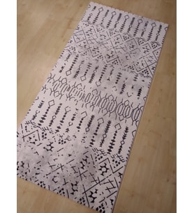 HALIMARKA K-TKY 1705 GRİ BEYAZ BEYAZ HALI YOLLUK 97X200 CM