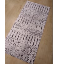 HALIMARKA K-TKY 1705 GRİ BEYAZ BEYAZ HALI YOLLUK 97X200 CM