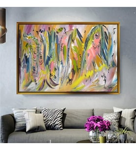Altın Çerçeveli dekoratif tablo l615 (Gold)