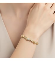 STİL İNCİSİ/XUPING JEWELRY SARMAŞIK ZİRKON TAŞLI BİLEKLİK (Altın Rengi)