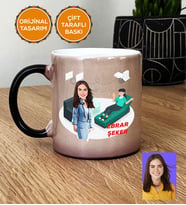 Kişiye Özel Karikatürlü Psikolog Hediye Kupa Bardak Sihirli Kadın Psikologa Tıp Bayramı Hediyesi