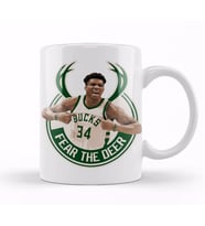 Fear The Deer Bucks Kupa Bardak Porselen