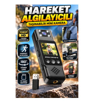 1080P HD 180° Döner Lensli Kompakt Mini Kamera