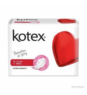 Kotex 7 Uzun Ultra Kanatlı Pamuksu Üst Yüzey Ped