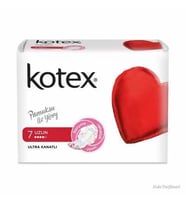 Kotex 7 Uzun Ultra Kanatlı Pamuksu Üst Yüzey Ped