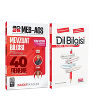 İndeks Akademi 2026 MEB AGS Mevzuat Bilgisi 40 Deneme ve AKM Dil Bilgisi Soru Bankası Seti 2 Kitap
