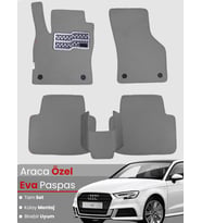 AUDİ A3 HATCHBACK (2013-2020) Uyumlu EVA Paspas Tam Set–Araca Özel,Su Geçirmez,Kolay Montaj