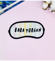 Baba Yorgun Tasarımlı Uyku Bandı