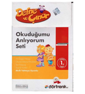 Defne ve Çınar Okuduğumu Anlıyorum Seti Dörtrenk Yayınları
