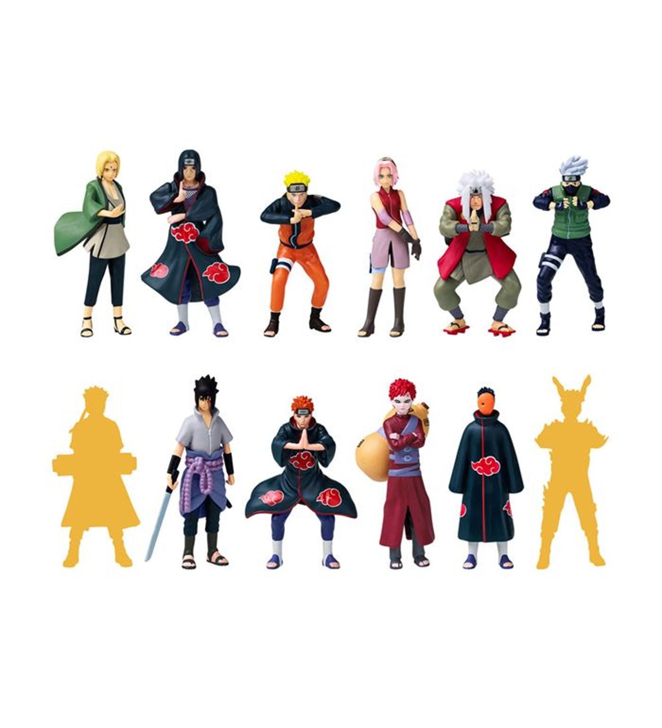 Naruto 12'li Koleksiyon Figür Seti Model 2 PMI/NSH2080S
