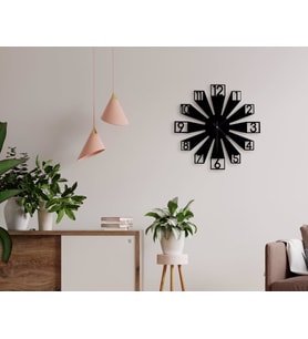 BK Gift Dekoratif 45cm Ahşap Duvar Saati-138