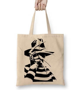 Estampa Freddy Krueger Feminina Bez Çanta Uzun Saplı