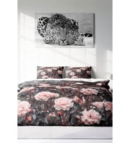 Çift Kişilik ( Lastikli Çarşaflı ) %100 Pamuk Saten Nevresim Takımı Roses Garden