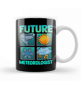 Funny Future Meteorologist Tornado Storm Weather Kupa Bardak Porselen