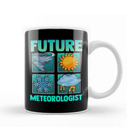 Funny Future Meteorologist Tornado Storm Weather Kupa Bardak Porselen