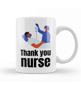Nurses Day Kupa Bardak Porselen