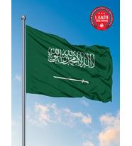 Suudi Arabistan Ülke Bayrağı 100 x 150 cm - Raşel Kumaş 1. Kalite