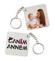 Anneler Günü Hediyesi - Canım Annem Fotoğraflı Anahtarlık