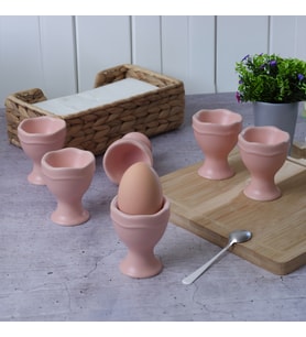 Keramika Mat Açık Pembe Juliet Yumurtalık 7 cm 6 Adet