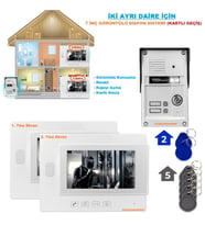 İKİ AYRI DAİRE İÇİN (7 İNÇ GÖRÜNTÜLÜ DİAFON SİSTEMİ)
