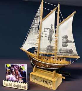 Doğum Günü Hediyesi Size Özel İsimli Ahşap Gemi Maketi ve İyi Ki Doğdun Fotoğraf (Model 4)