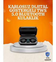 1800 mAh Güçlü Şarj Kutusu ile Bluetooth Kulaklık Seti